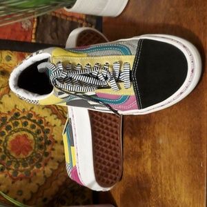 RARE Vans Old Skool Multicolor Lace Up "Off The Wall" Sneakers Unisex
